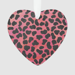 Impression Dalmatien noir et rouge