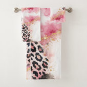 Impression d'animal boho rose, or noir agate or Ar (En situation)