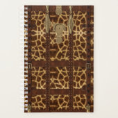 Impression d'animal de girafe tribal en cuir vinta (Devant)