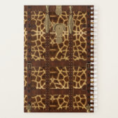 Impression d'animal de girafe tribal en cuir vinta (Dos)