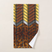 Impression d'animal de jaguar chevron zigzag moder (Serviette à main)