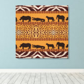 Impression d'animal de motif tribal africain moder (Insitu (Plancher de Bois))