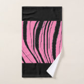 Impression d'animal exotique Tigre Rose Faux (Serviette à main)