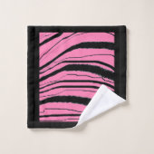 Impression d'animal exotique Tigre Rose Faux (Gant de toilette)