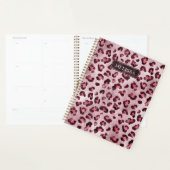 Impression d'animal léopard rose avec faux feuille (Devant avec enveloppe)