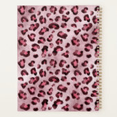 Impression d'animal léopard rose avec faux feuille (Dos)