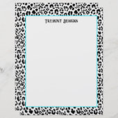 Impression d'animaux contemporains papier noir et (Devant / Derrière)