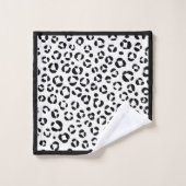 Impression d'animaux noir & blanc (Gant de toilette)