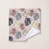 Impression d'animaux tropicaux et série de verdure (Gant de toilette)