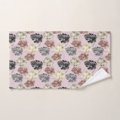 Impression d'animaux tropicaux et série de verdure (Serviette à main)