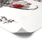 Impression d'aquarelle chinoise LinLi - Poisson KO (Coin)