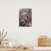 Impression d'aquarelle chinoise LinLi - Poisson KO (Cuisine)