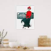 Impression d'aquarelle de golf vintage des années  (Cuisine)
