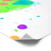 Impression d'aquarelle de l'horizon de Seattle USA (Coin)