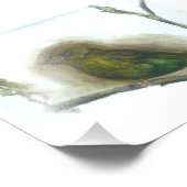 Impression d'aquarelle d'oiseau du jardin Greenfin (Coin)