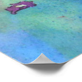 Impression d'aquarelle florale (Coin)