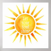 Impression d'aquarelle stimulante Soul Shine (Devant)