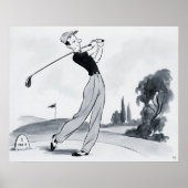 Impression d'archive de golfeur (Devant)