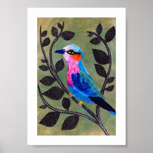 Impression d'archives 'Jolie Birdie' avec bordure (Devant)