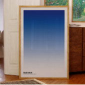 Impression d'art à dégradé de l'heure bleue : Affi