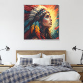 Impression d'art à l'esprit tribal coloré (Insitu(Chambre))