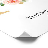 Impression d'art à monogramme, Lettre M, Mariage, (Coin)