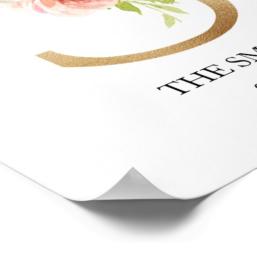 Impression d'art à monogramme, lettre S, mariage,  (Coin)