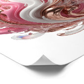 Impression d'art ABSTRACT ART Argent Dynamique (Coin)