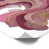 Impression d'art abstrait argent attirant le regar (Coin)