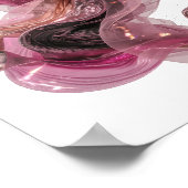Impression d'art abstrait argenté moderne (Coin)