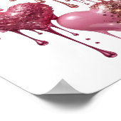 Impression d'art abstrait argentée Snappy (Coin)