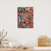 Impression d'art abstrait coloré – Ignition n° 1 (Cuisine)