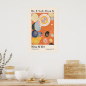 Impression d'art abstrait d'Hilma Af Klint Orange (Cuisine)