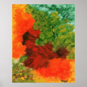 Impression d'art abstrait grande de l'équinoxe d'a
