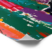 Impression d'art abstrait jazz inspirée de Matisse (Coin)