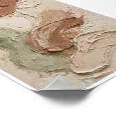 Impression d'art abstrait moderne en terre cuite b (Coin)