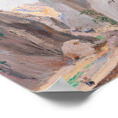 Impression d'art abstrait neutre de canyon montagn (Coin)