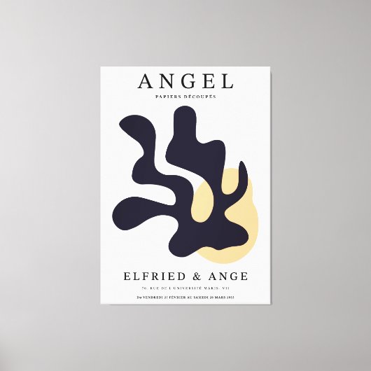 Impression d'art abstrait organique feuille de Mat (Recto)