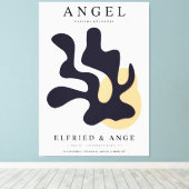 Impression d'art abstrait organique feuille de Mat (Insitu (Plancher de Bois))