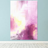 Impression d'art Abstrait peinture d'origine viole (Insitu (Plancher de Bois))