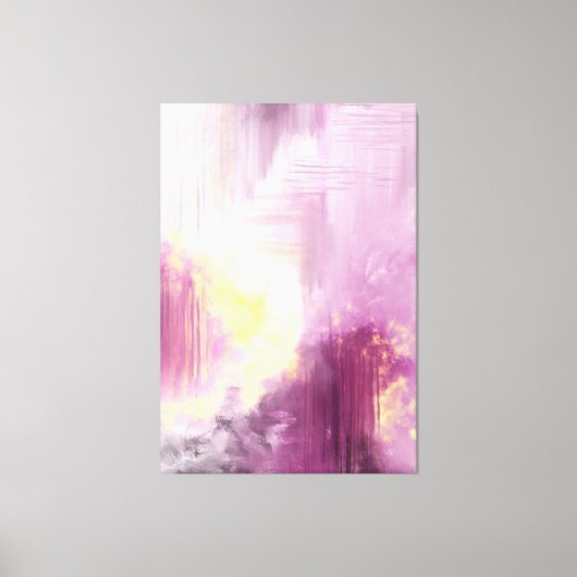 Impression d'art Abstrait peinture d'origine viole (Recto)