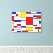 Impression d'art abstrait sur toile de style Piet (Insitu (Plancher de Bois))