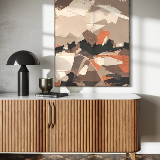 Impression d'art abstrait Tons de Terre