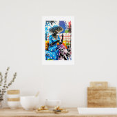 Impression d'art abstrait vibrant (Cuisine)