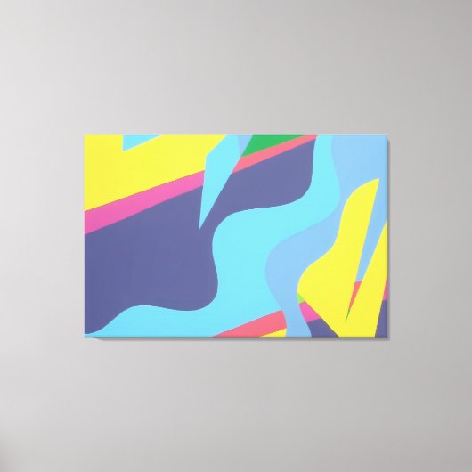 Impression d'art abstrait vibrant contemporain (Recto)