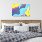 Impression d'art abstrait vibrant contemporain (Insitu(Chambre))