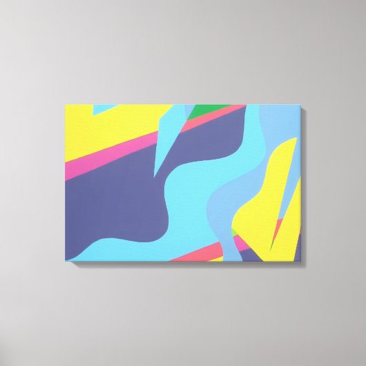 Impression d'art abstrait vibrant contemporain (Recto)