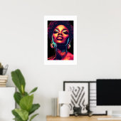 Impression d'art africain (Bureau à domicile)