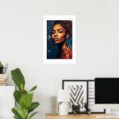 Impression d'art africain (Bureau à domicile)