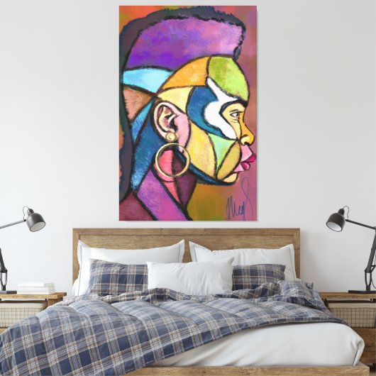 Impression d'art africain sur toile (Insitu(Chambre))
